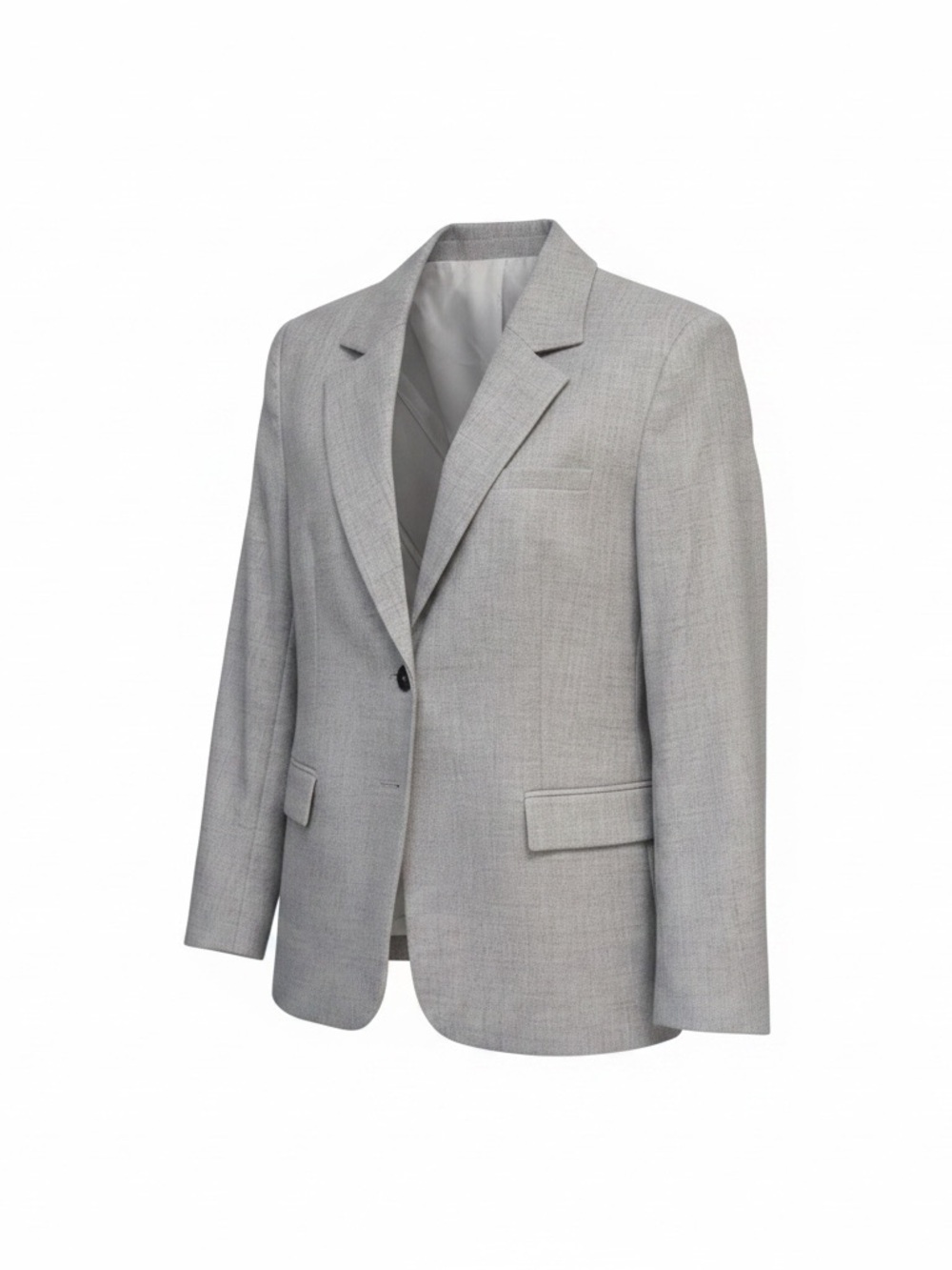 NWT - Zara Light Grey Tailored Blazer Jacket (Size XL) - Picture 3 of 15